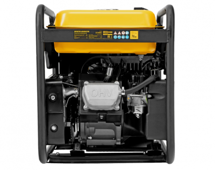 Генератор инверторный Denzel (GS-5500iFEA, 5,5 кВт, 230 В, открытый корпус, электростартер, ATS)